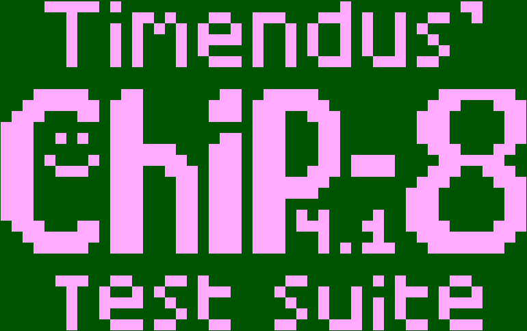 CHIP8 program output